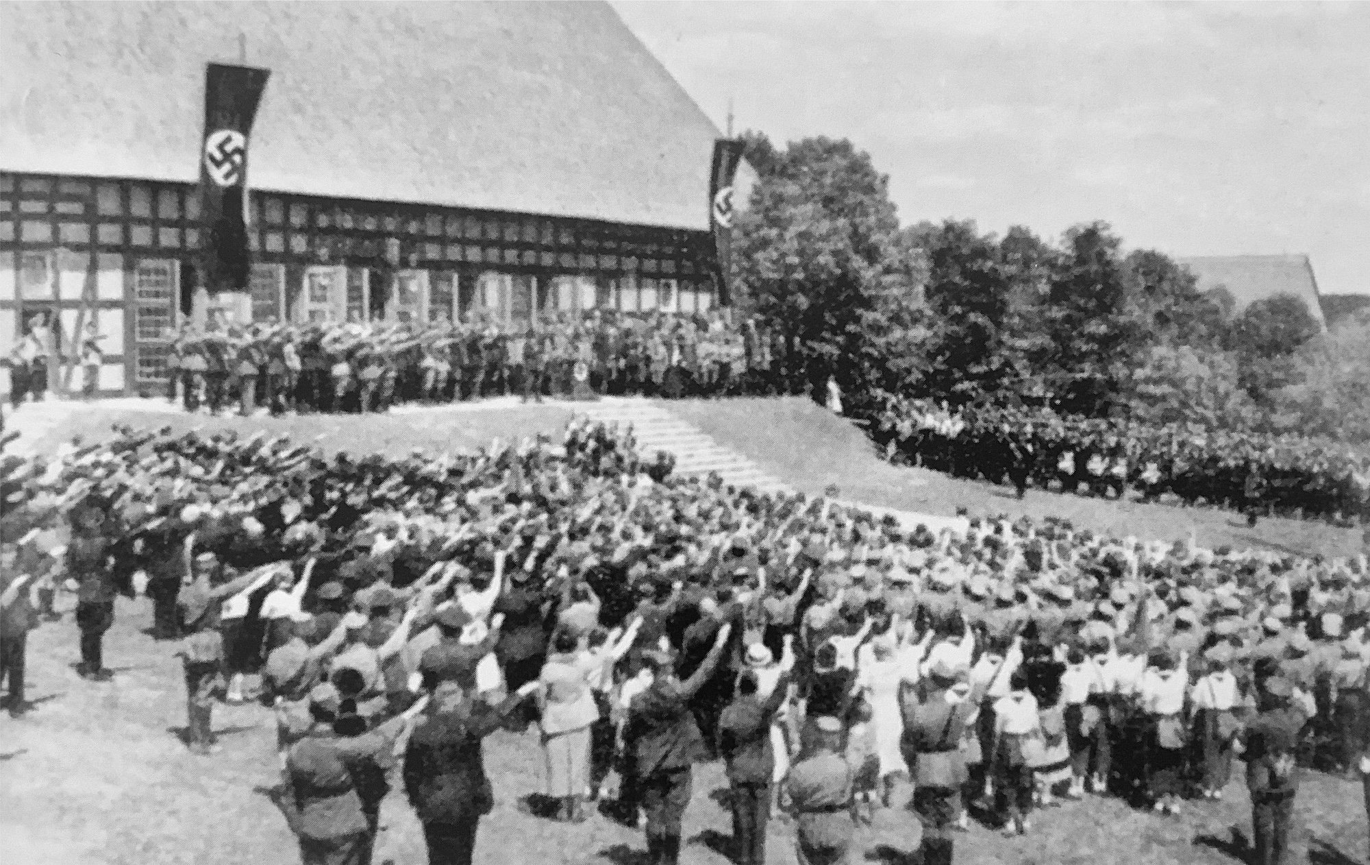 Eröffnung der "Führerschule der Deutschen Ärzteschaft Alt Rehse" am 1. Juni 1935 (Quelle: EBB Alt Rehse)
