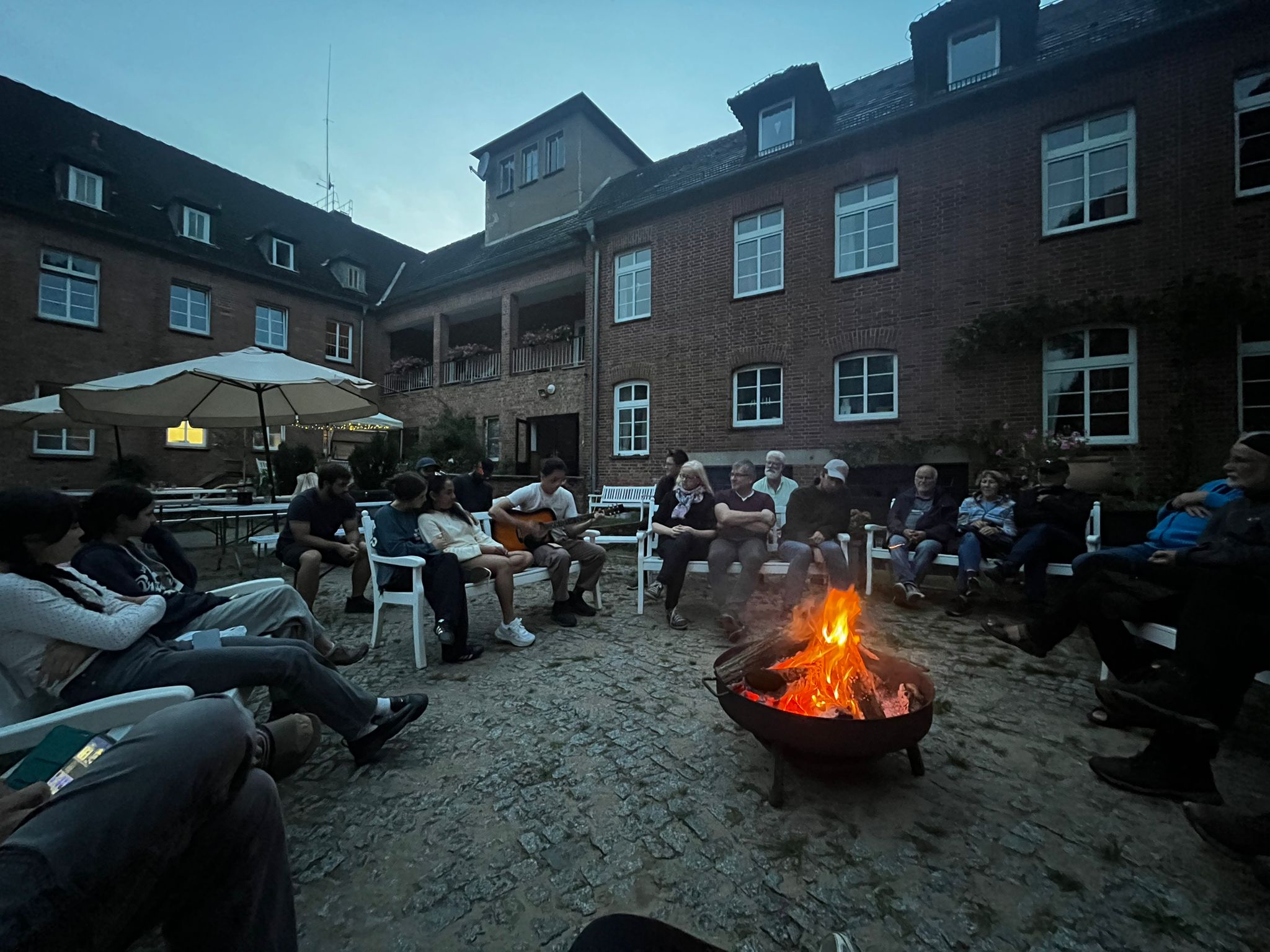 Gemeinsames Musizieren am letzten Abend