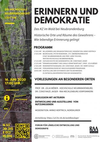 "Erinnern und Demokratie: Das KZ im Wald bei Neubrandenburg"