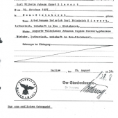 Geburtsurkunde Karl Sievert